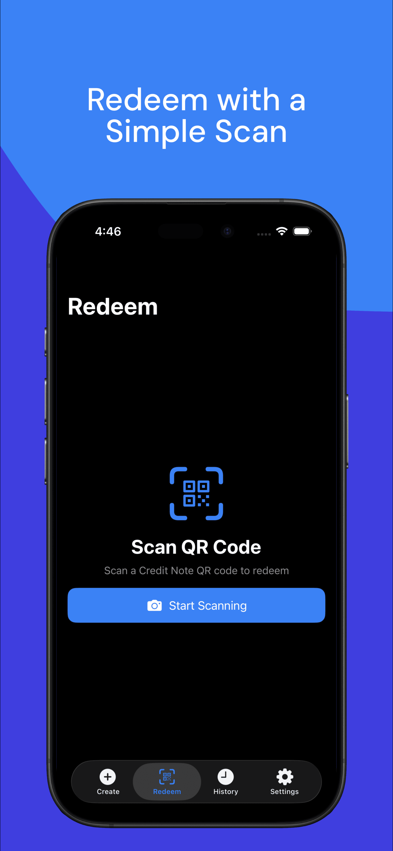 iPhone Create Credit Note